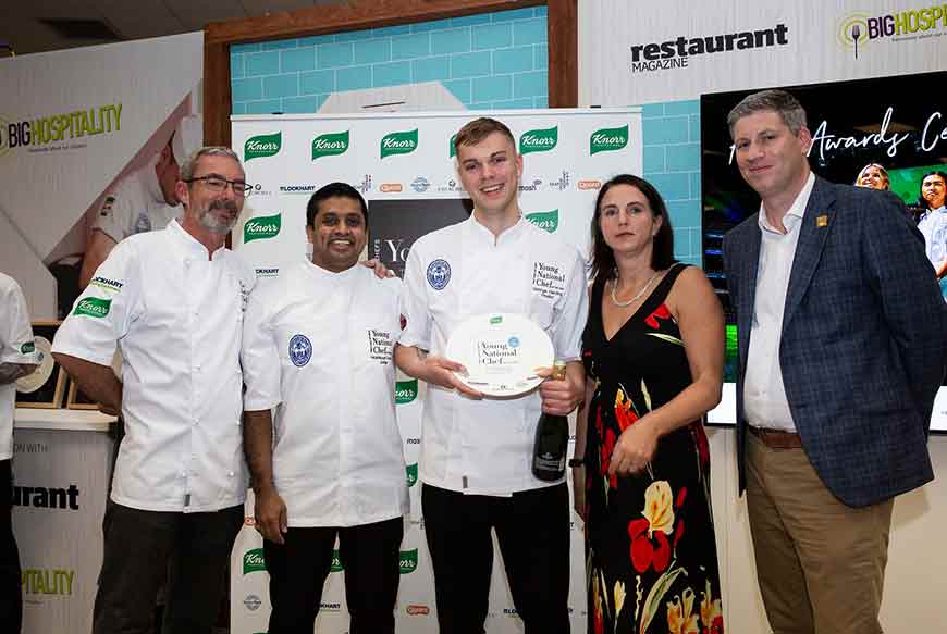 George Harding awarded third place in the prestigious 2019 final of the Craft Guild of Chefs Young National Chef of the Year competition