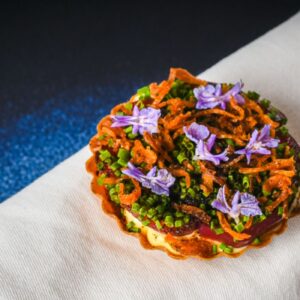 Cheese and onion tart